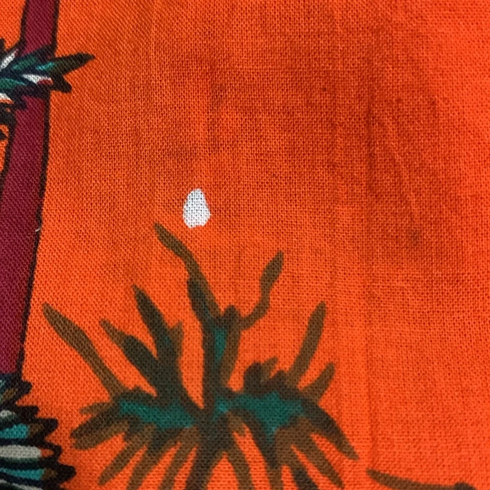 Lilbelle Women’s Kids Orange Pajama Set Medium Animal Print Fun Colorful - Picture 8 of 14